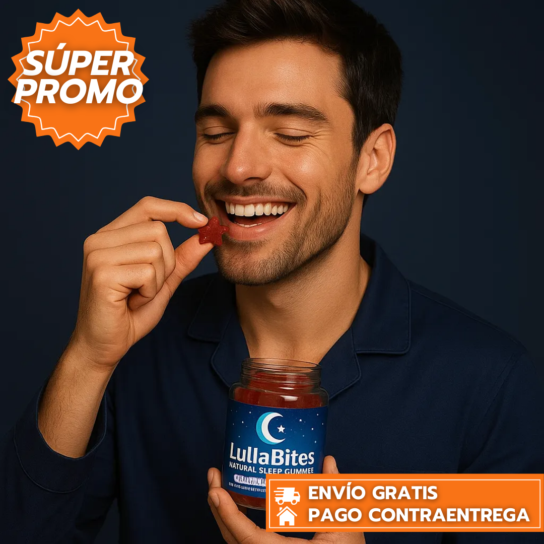 RelaGum LullaBites™ Original: Gomitas relajantes que ayudan con el sueño, reducen estrés y ayudan a despertar renovado.