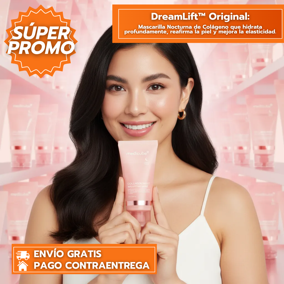 DreamLift™: Mascarilla Nocturna de Colágeno que hidrata profundamente, reafirma la piel y mejora la elasticidad.