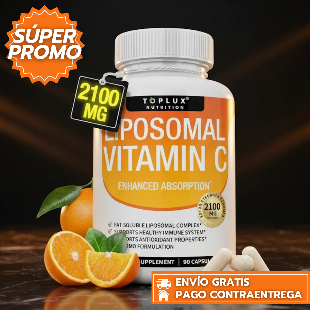 TopLux™ Vitamina C Liposomal: Cápsulas que fortalecen el sistema inmune y apoyan la producción de colágeno