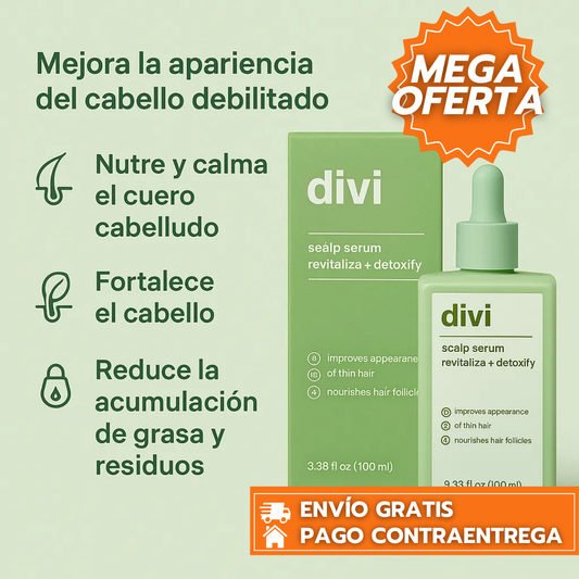 HairVital Divi™: Suero para el Cuero Cabelludo que Fortalece la Raíz y Estimula el Crecimiento Capilar