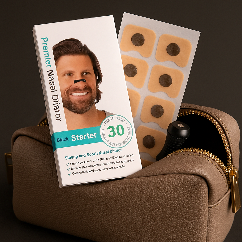 BreathePro™: Banda Magnética Antirronquidos que Mejora la Respiración y Facilita un Sueño Tranquilo.